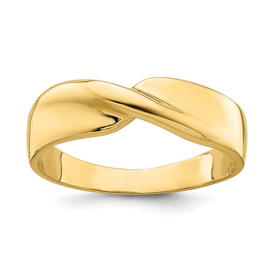 Polished Single Twist Ring - WBC
