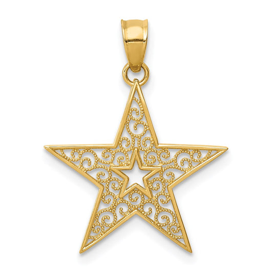 Filigree Star Pendant - WBC