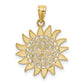 Polished Filigree Sun Pendant - WBC
