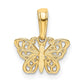 Polished Filigree Butterfly Charm - WBC