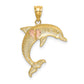 Two-Tone Dolphin with Heart Pendant - WBC