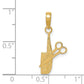 Comb and Scissors Charm - WBC
