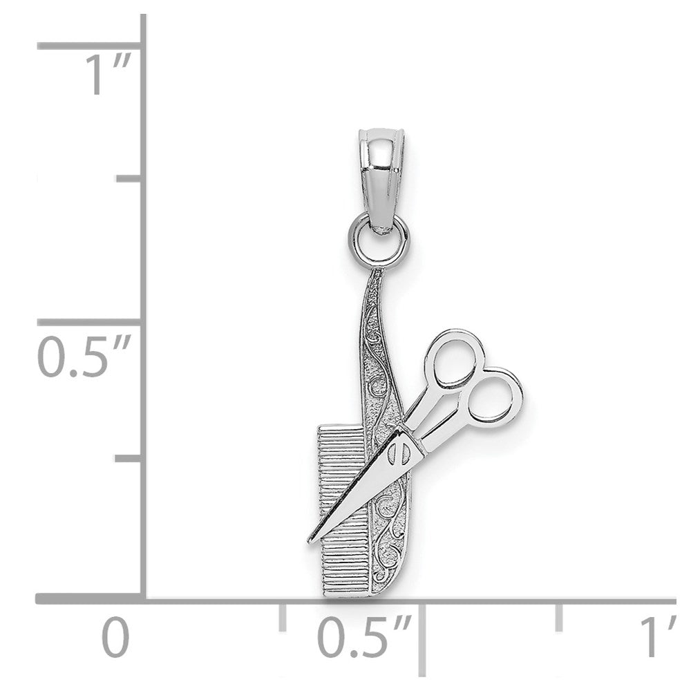 Comb and Scissors Charm - WBC