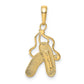 Pink Enameled Ballet Slippers Charm - WBC