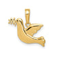 Polished Dove with Olive Branch Charm - WBC