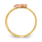 Two-tone Plumeria Baby / Childs Ring - WBC