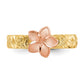 Two-tone Plumeria Baby / Childs Ring - WBC