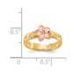 Two-tone Plumeria Baby / Childs Ring - WBC