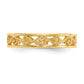 Polished and Textured Scroll Filigree Band - WBC