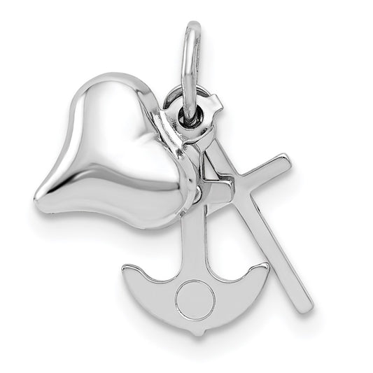 3D Moveable Heart/Cross/Anchor Pendant - WBC