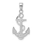 Polished Anchor with Textured Rope Pendant - WBC