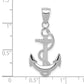 Polished Anchor with Textured Rope Pendant - WBC