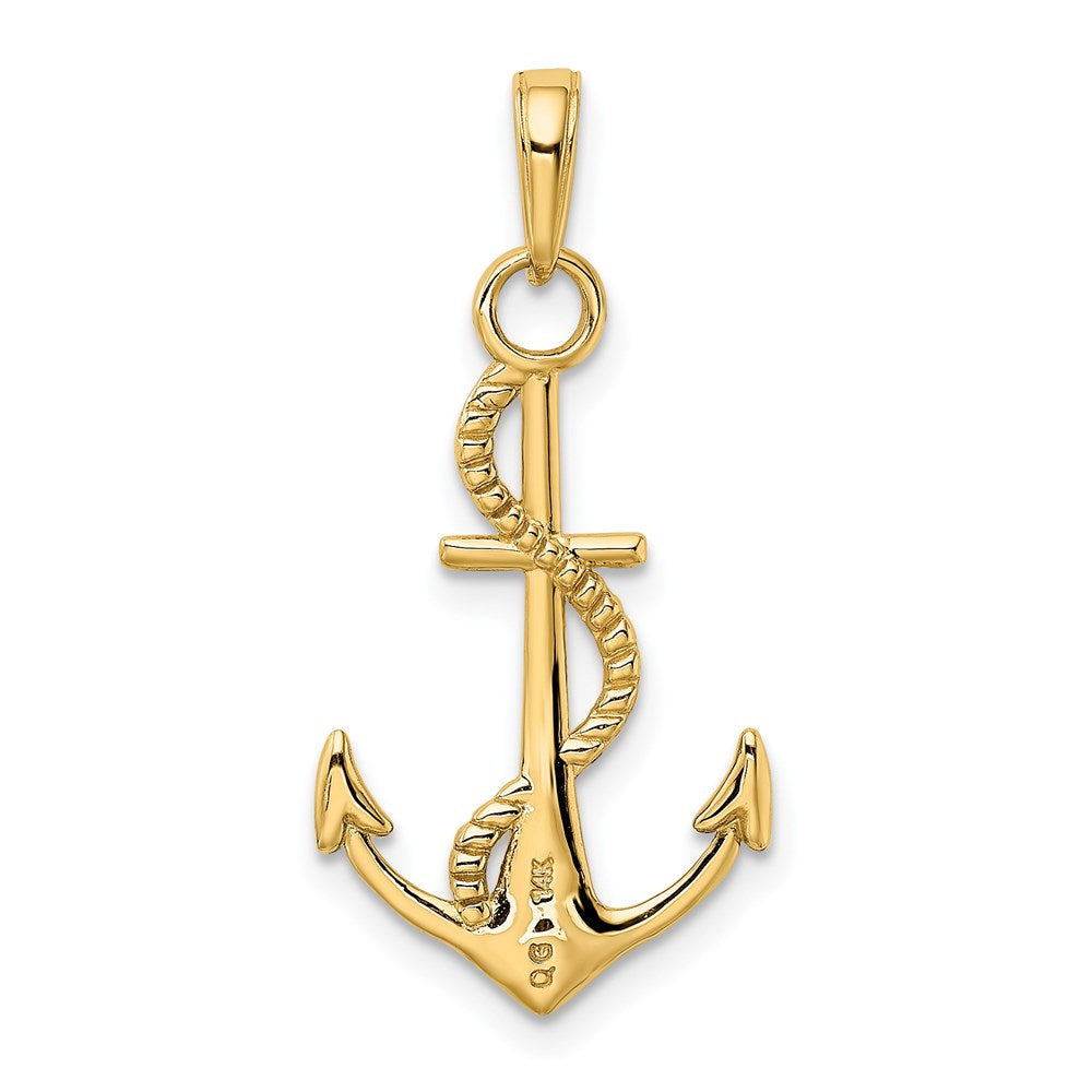 Polished Anchor with Rope Pendant - WBC