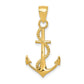 Polished Anchor with Rope Pendant - WBC