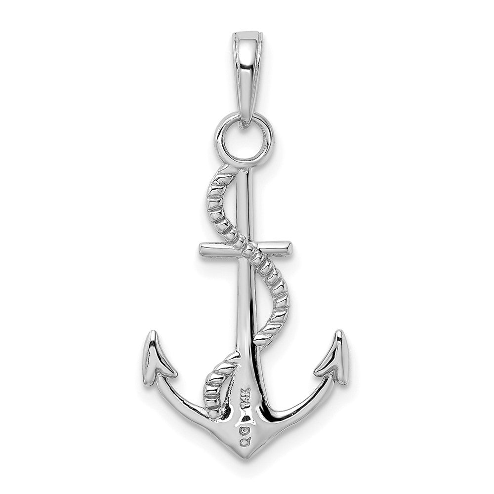 Polished Anchor with Rope Pendant - WBC