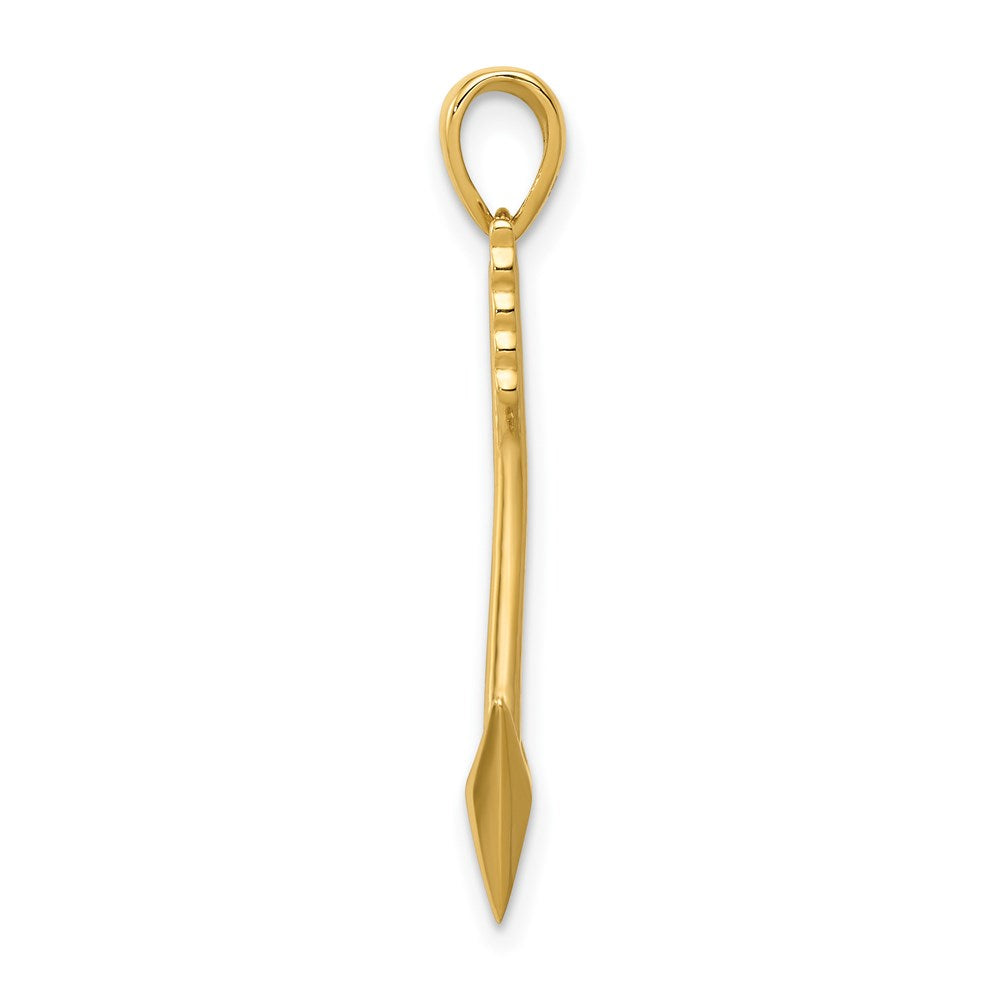 Polished 3-D Arrow Pendant - WBC