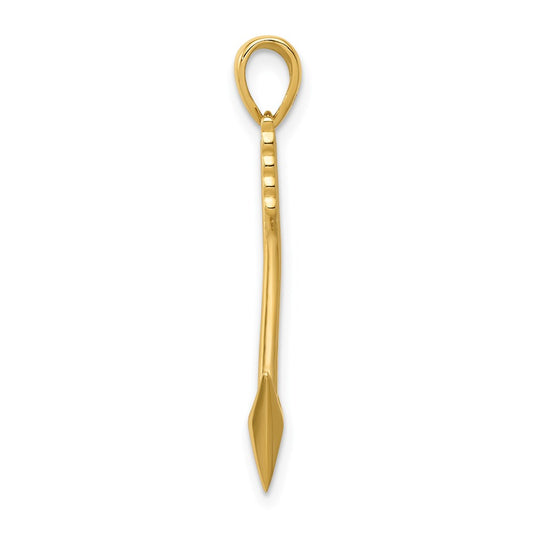 Polished 3-D Arrow Pendant - WBC