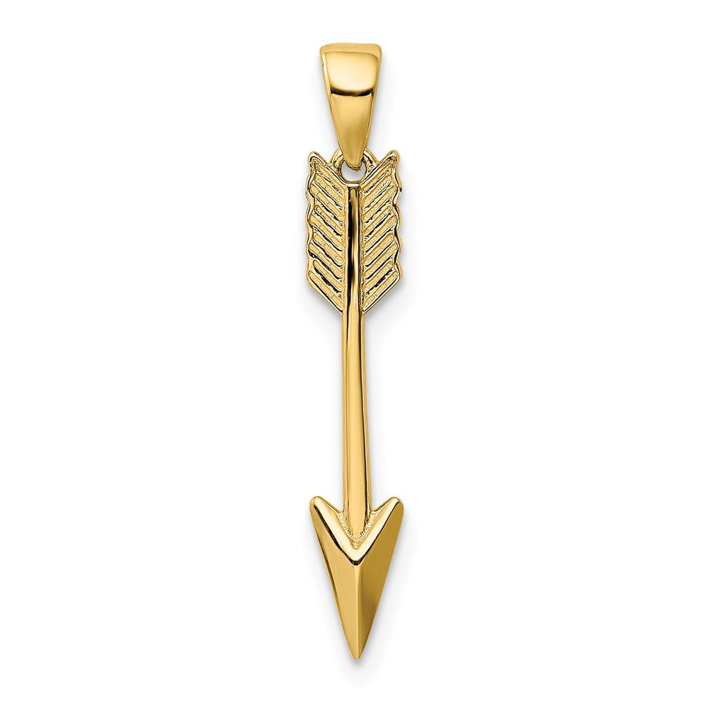 Polished 3-D Arrow Pendant - WBC
