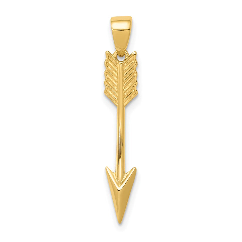 Polished 3-D Arrow Pendant - WBC