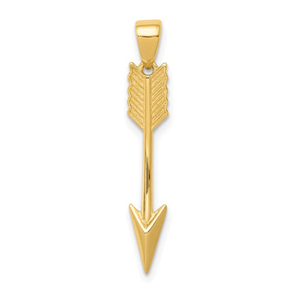 Polished 3-D Arrow Pendant - WBC