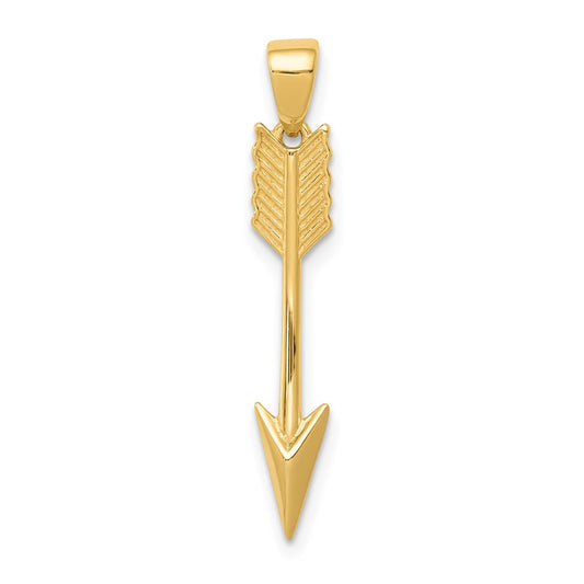 Polished 3-D Arrow Pendant - WBC