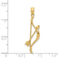 Polished and Textured Bow and Arrow Pendant - WBC