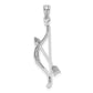 Polished and Textured Bow and Arrow Pendant - WBC