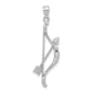 Polished and Textured Bow and Arrow Pendant - WBC