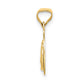 with and Rhodium Diamond-cut Baptism Round Pendant - WBC