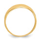 Polished Diamond-cut Four Ridge Fashion Dome Ring - WBC