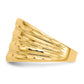 Polished Diamond-cut Four Ridge Fashion Dome Ring - WBC