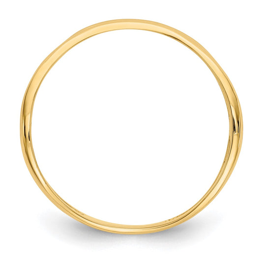Polished Double Wave Fashion Thumb Ring - WBC