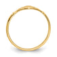 Polished Oval Flower Baby / Childs Ring - WBC