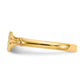 Polished Oval Flower Baby / Childs Ring - WBC
