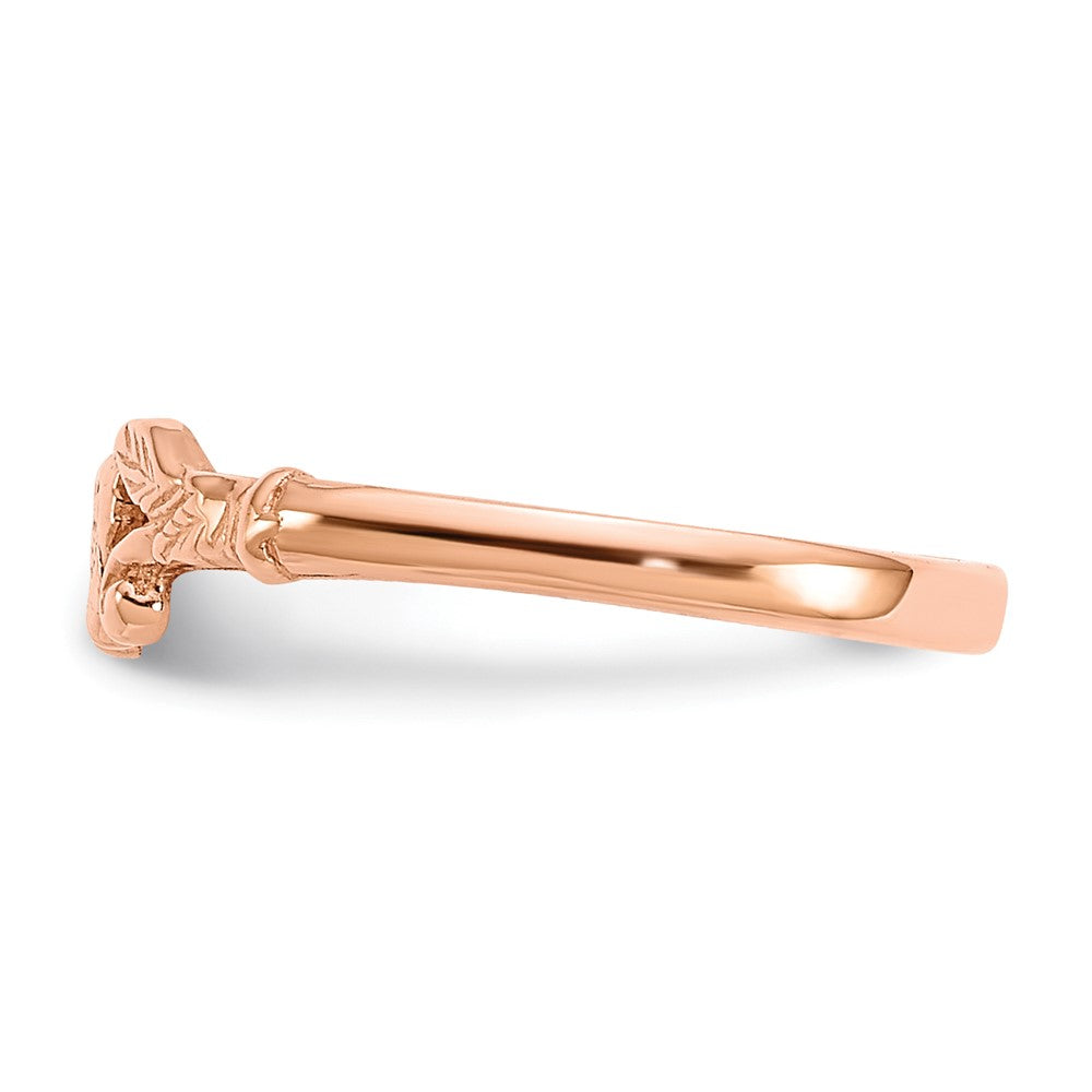 Textured Mini Heart Baby / Childs Ring - WBC