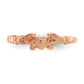 Textured Mini Heart Baby / Childs Ring - WBC