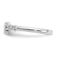 Textured Mini Heart Baby / Childs Ring - WBC