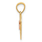 Two-tone Diamond-cut 15 Pendant - WBC