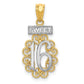 with Rhodium Filigree SWEET 16 Pendant - WBC