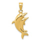 Dolphin Pair Pendant - WBC