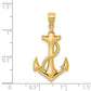 Polished Anchor with Rope Pendant - WBC
