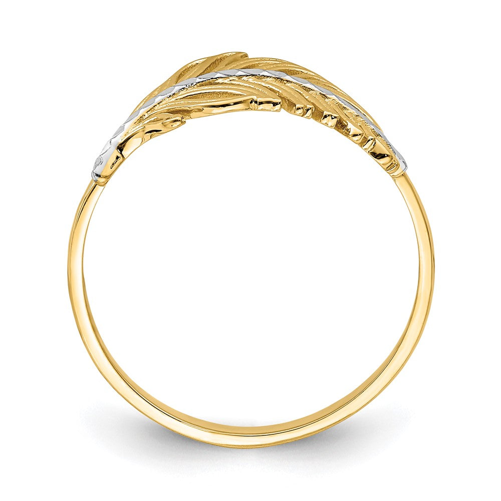 with Rhodium Feather Ring - WBC