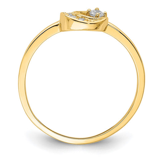 CZ Moon Ring - WBC