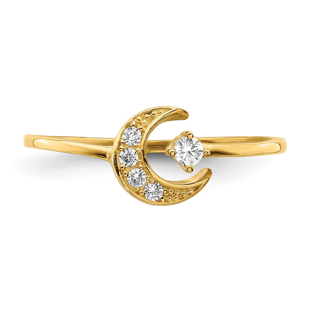 CZ Moon Ring - WBC