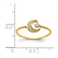 CZ Moon Ring - WBC