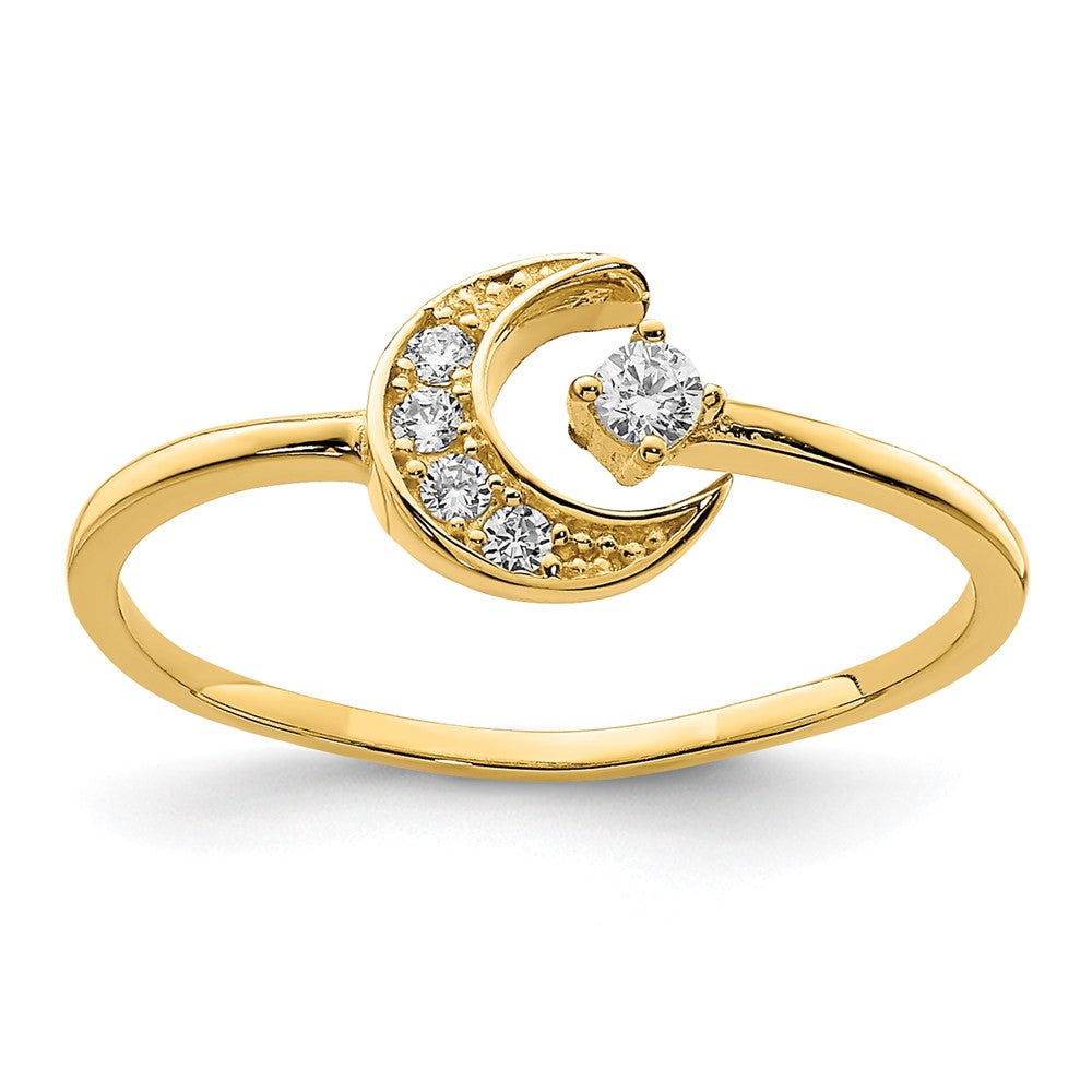 CZ Moon Ring - WBC