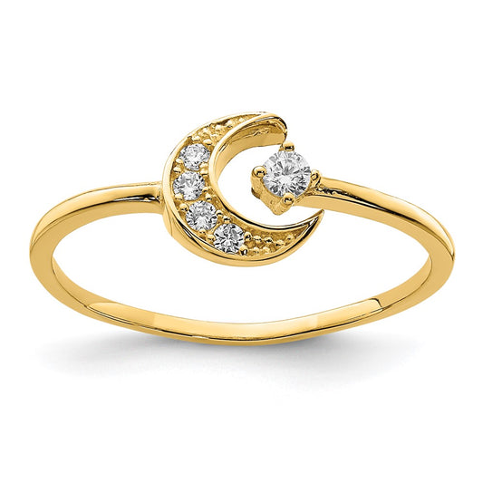 CZ Moon Ring - WBC