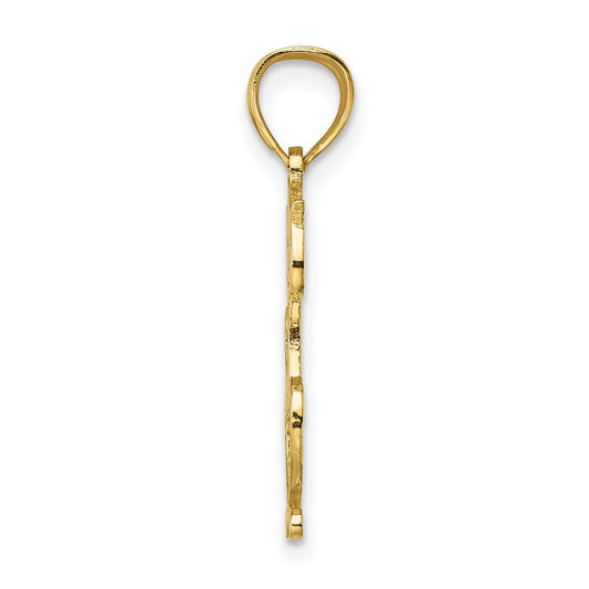 Cut-Out Textured Cat Charm - WBC