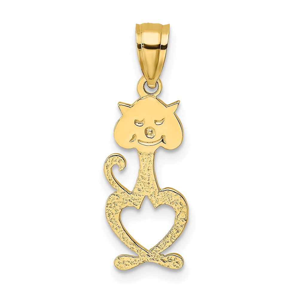 Cut-Out Textured Cat Charm - WBC
