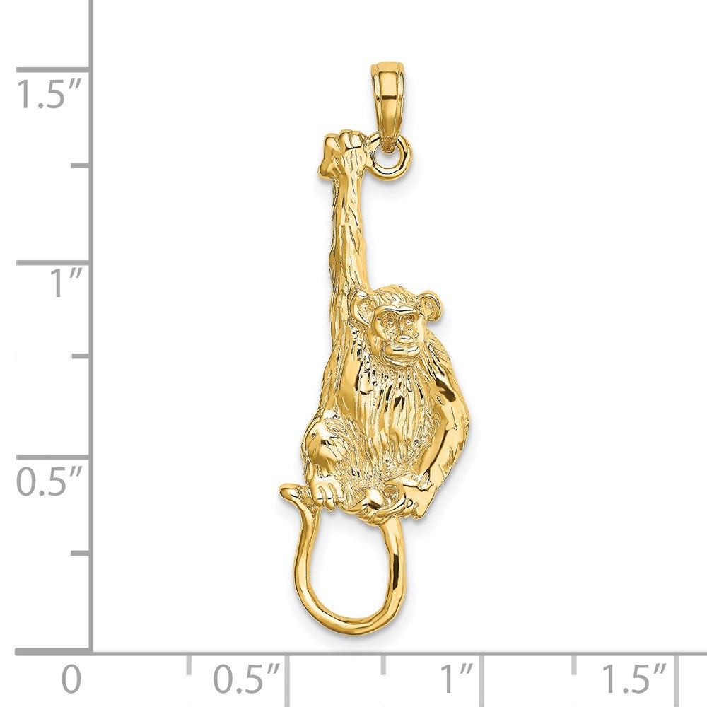 2-D Textured Hanging Monkey Charm - WBC